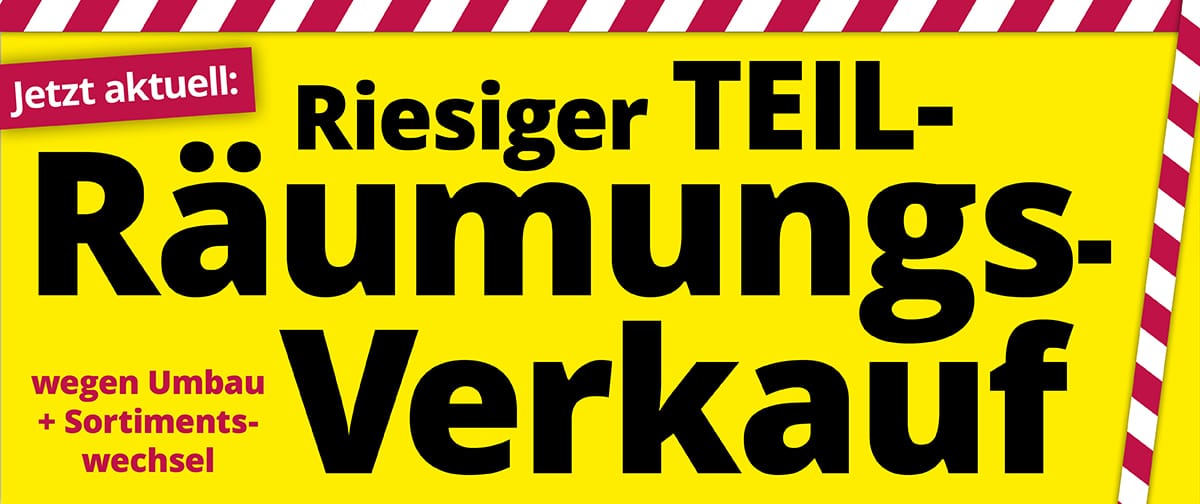 Möbel König GmbH & Co. KG Teilräumungsverkauf